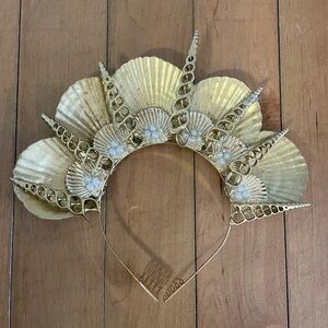Mercrown mermaid rave festival crown shell crown headband headpiece